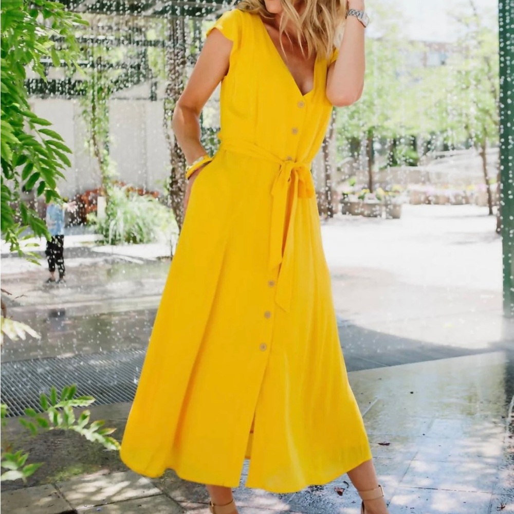 Sanctuary “Eden” button down midi dress